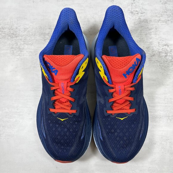 Hoka One One Clifton 9 Running Shoes - Men's Size 8.5 - Blue - Picture 7 of 10